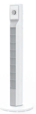 Zamanlayıcı 24 ft / s Hız ile 110V Beyaz Kapalı Ev Dikili Elektrikli Fan Kule Fanı